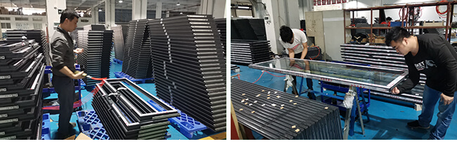 Van het het Metaalkader van Guangdong NAVIEW van het de Orkaaneffect Dubbel Glas Verglaasd het Aluminiumvenster 2