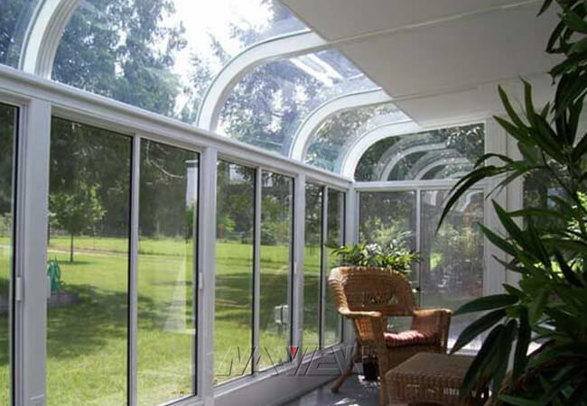 4 van het de Bijlage het Binnen Geprefabriceerde Aluminium van het seizoenterras Glas Sunroom 0